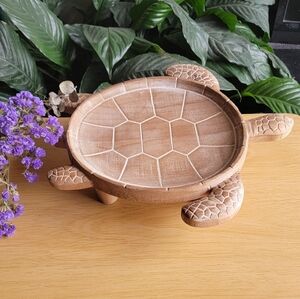 Hobby Lobby Wooden Turtle-shaped Mini Stool